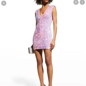 HELSI - Jodi Plunging Sequin Mini Dress XL - LIKE NEW ONLY WORN ONCE!